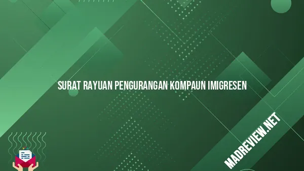 Surat Rayuan Pengurangan Kompaun Imigresen Cara Mudah Menyelesaikan